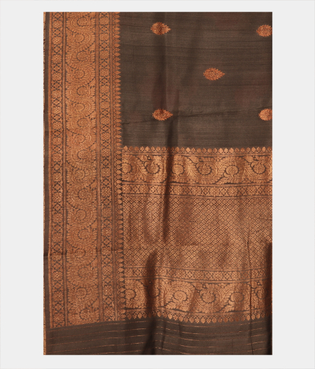 Grey Tussar Saree T2490084
