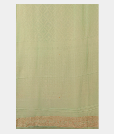 Light Peach Banaras Georgette Silk Saree T2592223