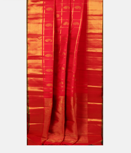 Red Handwoven Kanjivaram Silk Saree T2552782
