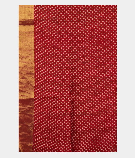 Mustard Yellow Printed Raw Silk Saree T2586183