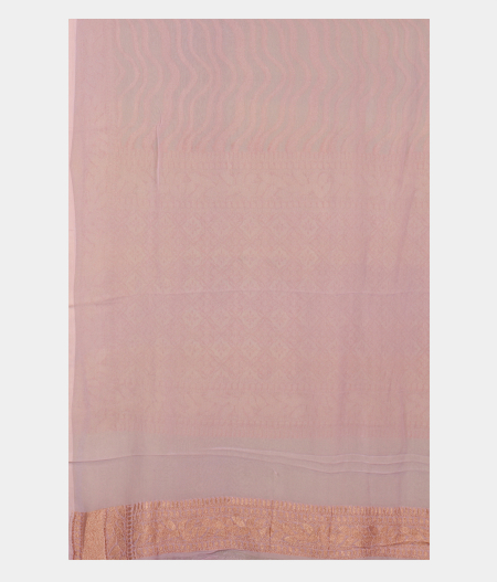 Light Green Banaras Georgette Silk Saree T2592333