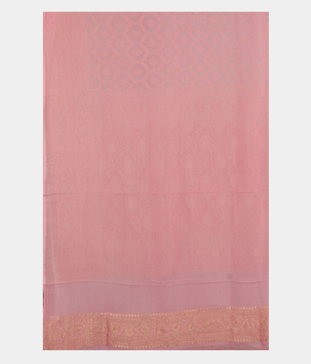 Light Blue Banaras Georgette Silk Saree T2592213