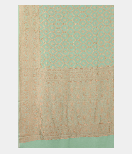 Light Blue Banaras Georgette Silk Saree T2592214
