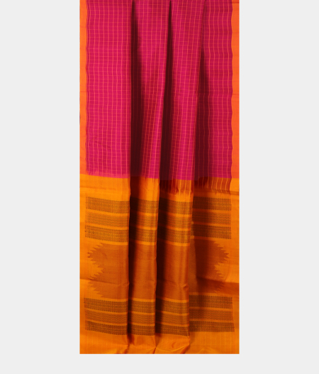 Pink Silk Cotton Saree T2382992