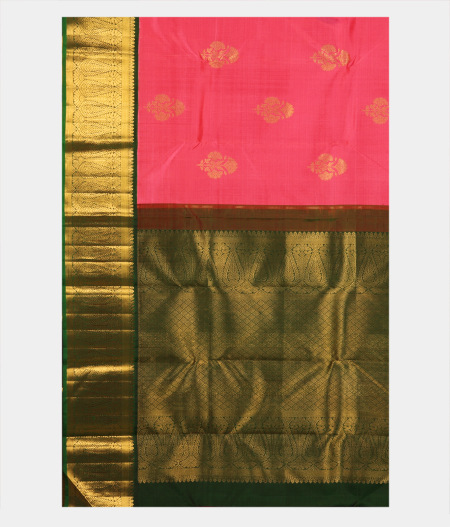 Pink Handwoven Kanjivaram Silk Saree T2588114
