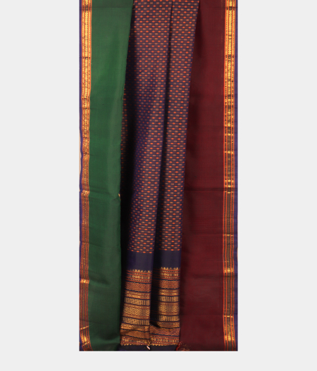 Blue Silk Cotton Saree T2381712