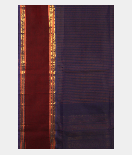 Blue Silk Cotton Saree T2381713
