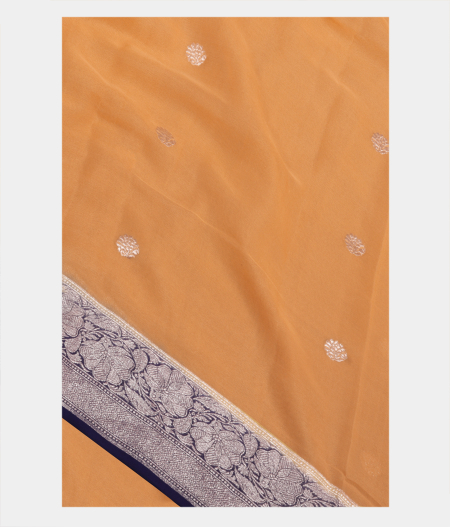 Dark Beige Georgette Silk Saree T260348-image