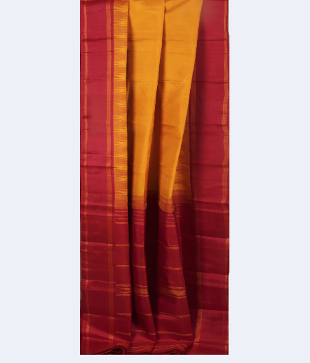 Yellow Handwoven Kanjivaram Silk Saree T2439912