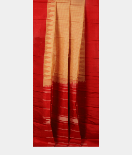 Beige Handwoven Kanjivaram Silk Saree T2434112