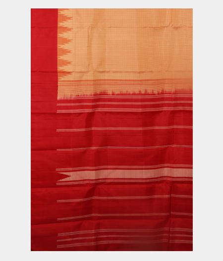 Beige Handwoven Kanjivaram Silk Saree T2434114