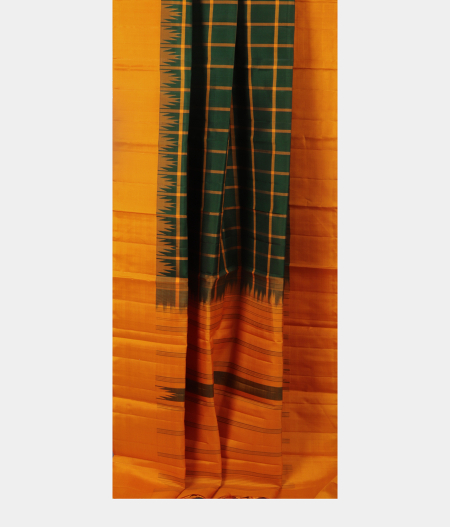 Green Handwoven Kanjivaram Silk Saree T2434092