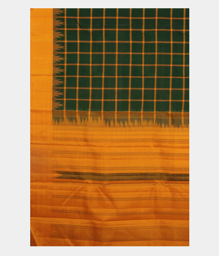 Green Handwoven Kanjivaram Silk Saree T2434094