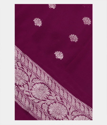 Purple Georgette Silk Saree T260354-image