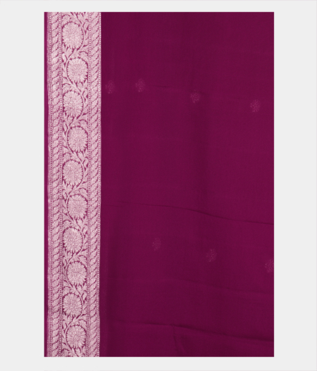 Purple Georgette Silk Saree T2603543