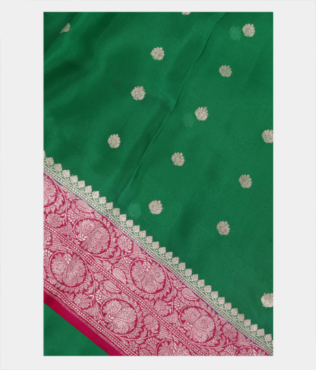 Green Georgette Silk Saree T260363-image
