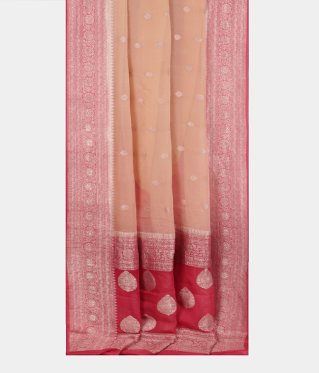 Beige Georgette Silk Saree T2603582