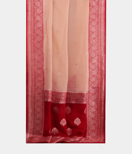 Beige Georgette Silk Saree T2603442