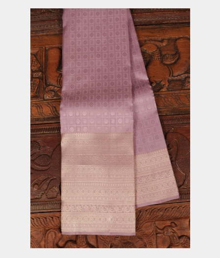 Lavender Handwoven Kanjivaram Silk Saree T260796-image