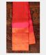 Pinkish Orange Handwoven Kanjivaram Silk Saree T2450881
