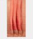 Salmon Pink Kora Organza Printed Saree T2567672