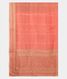 Salmon Pink Kora Organza Printed Saree T2567674