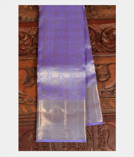 Lavender Handwoven Kanjivaram Silk Saree T247702-image