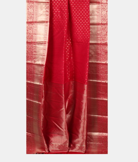 Red Handwoven Kanjivaram Silk Saree T2619612