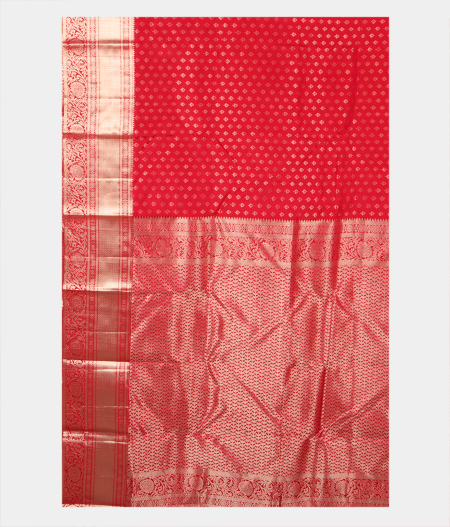 Red Handwoven Kanjivaram Silk Saree T2619614