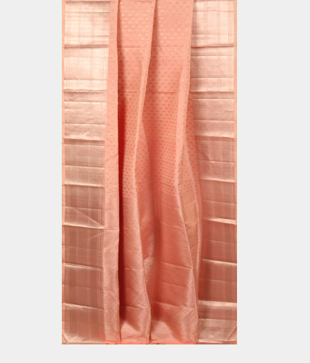 Light Peach Handwoven Kanjivaram Silk Saree T2619722