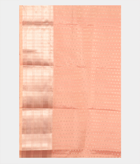 Light Peach Handwoven Kanjivaram Silk Saree T2619723