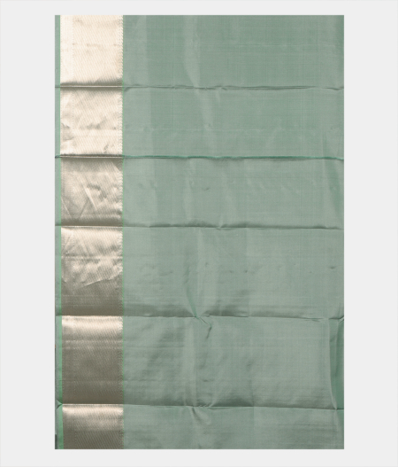 Greenish Grey Handwoven Kanjivaram Silk Saree T2620233