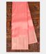 Light Peach Handwoven Kanjivaram Silk Saree T2423761