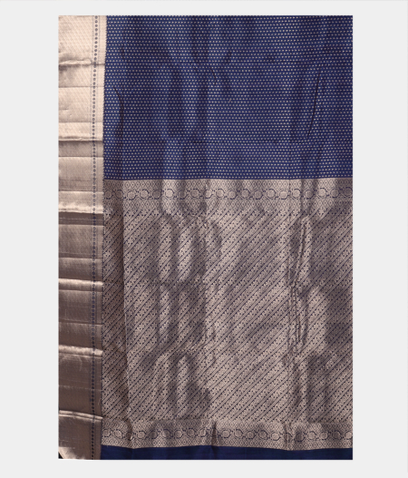 Blue Handwoven Kanjivaram Silk Saree T2619854