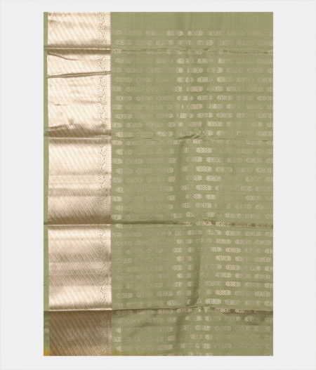 Sage Green Handwoven Kanjivaram Silk Saree T2620213
