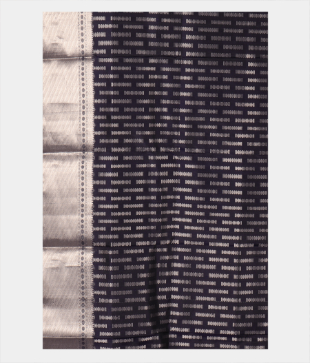 Midnight Blue Handwoven Kanjivaram Silk Saree T2619863