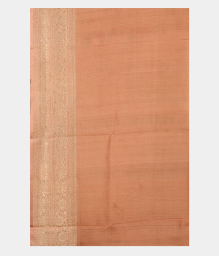 Peach Banaras Kathan Silk Saree T2613713