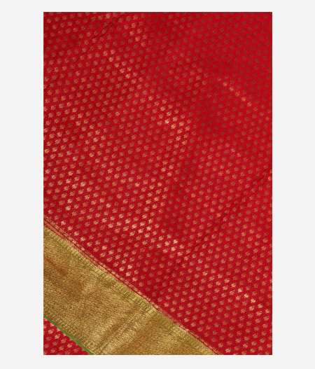 Red Mysore Silk Saree T260197-image