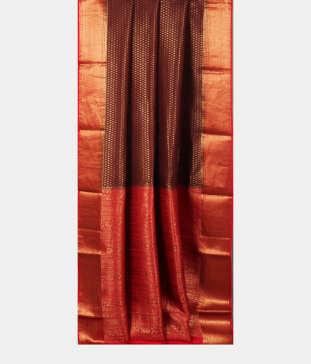Brown Mysore Silk Saree T2601982