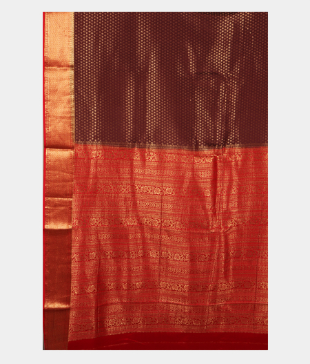 Brown Mysore Silk Saree T2601984