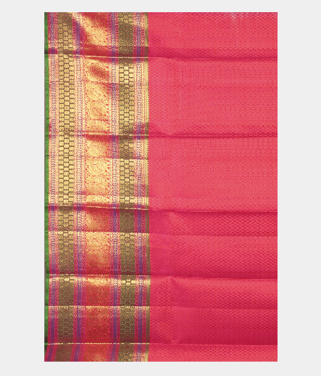 Beige Handwoven Kanjivaram Silk Pavadai T2082562
