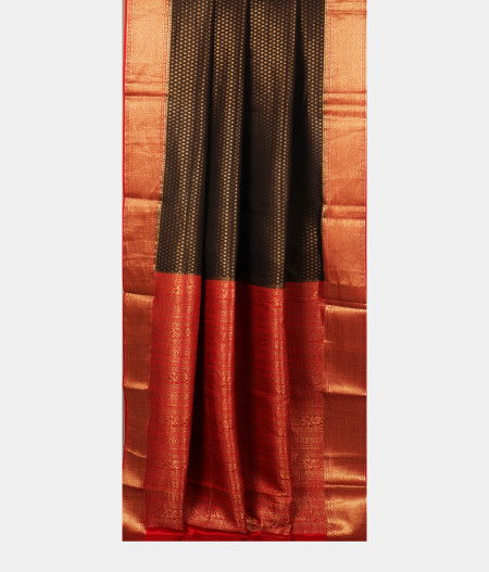 Black Mysore Silk Saree T2601992