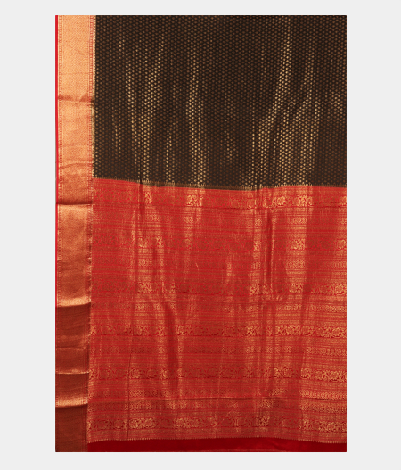 Black Mysore Silk Saree T2601994