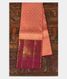 Pinkish Orange Handwoven Kanjivaram Silk Pavadai T2478521