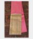 Pink Pink Handwoven Kanjivaram Silk Pavadai T2316761