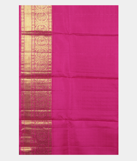 Light Beige Handwoven Kanjivaram Silk Kids Pavadai  LH109912
