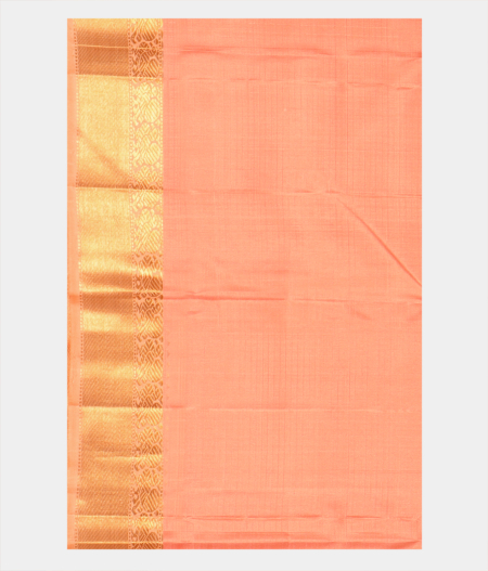 Peach Handwoven Kanjivaram Silk Saree T2609693