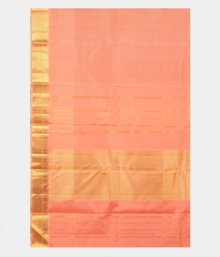 Peach Handwoven Kanjivaram Silk Saree T2609694