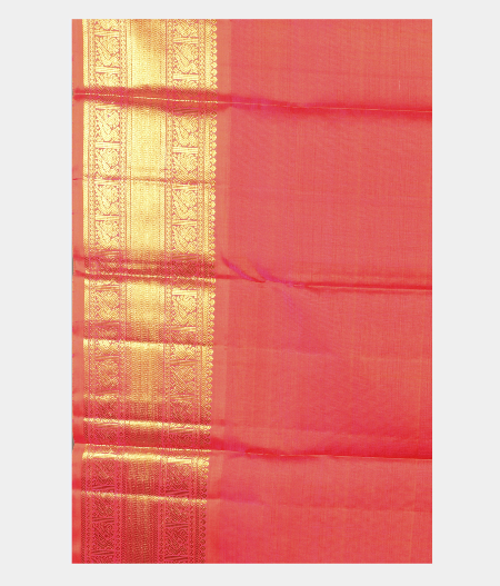 Beige Handwoven Kanjivaram Silk Kids Pavadai T2477982