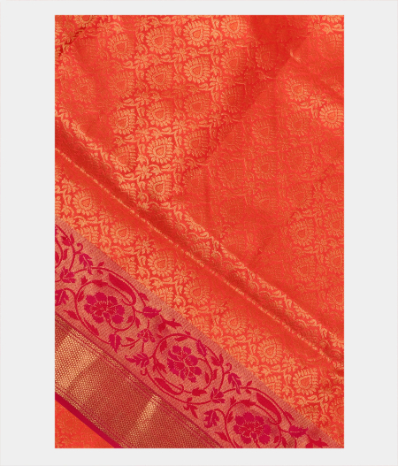 Dark Peach Soft Silk Saree T244991-image